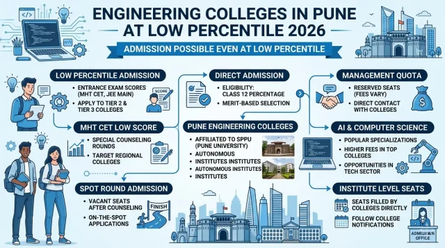 Engineering Colleges in Pune at Low Percentile 2026